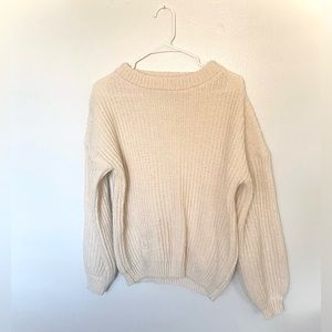 Long Sleeve Ribbed Knit Sweater